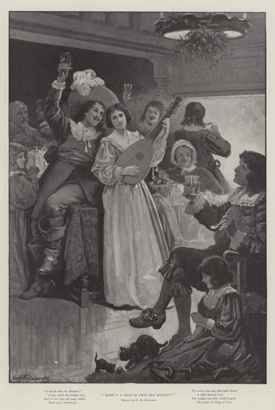 Alla salute di Sua Maestà! da George Henry Edwards