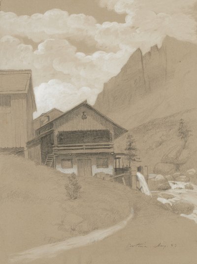 Casa nelle Alpi, Cortina, 1883 da George Henry Hall