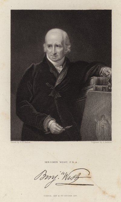 Benjamin West, pittore anglo-americano da George Henry Harlow