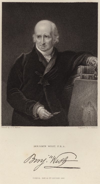 Ritratto di Benjamin West da George Henry Harlow