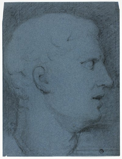 Profilo di testa dopo un calco (recto e verso) da George Henry Harlow