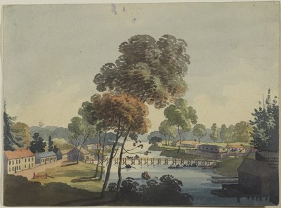 Villaggio di Chippawa vicino alle Cascate del Niagara, c.1801 da George Heriot