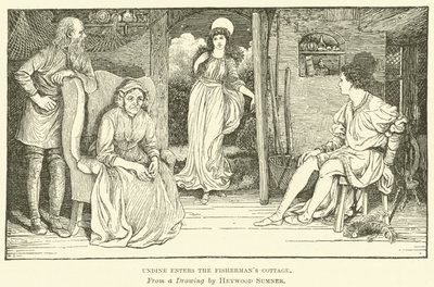 Undine entra nella capanna del pescatore da George Heywood Maunoir Sumner