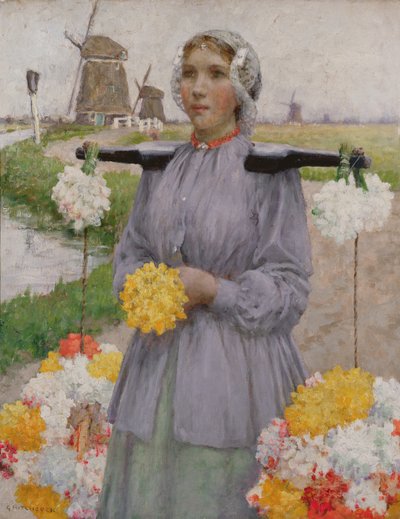 Una fioraia olandese da George Hitchcock