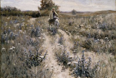 La fuga in Egitto, 1892 da George Hitchcock