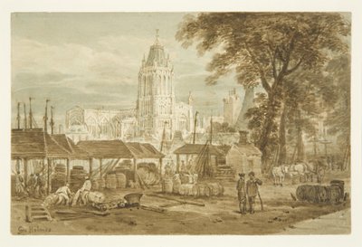 Chiesa di St Mary Redcliffe da Welsh Back da George Holmes