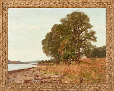 Sulla riva del lago, autunno da George Houston