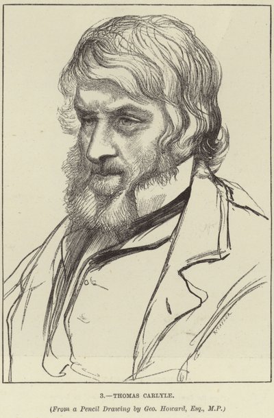 Ritratto di Thomas Carlyle da George Howard