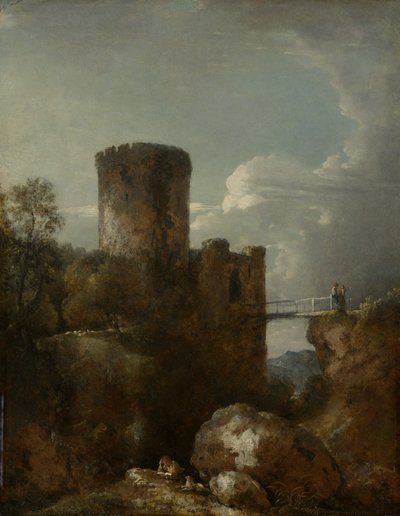 Castello di Conway, 1809 da George Howland Beaumont