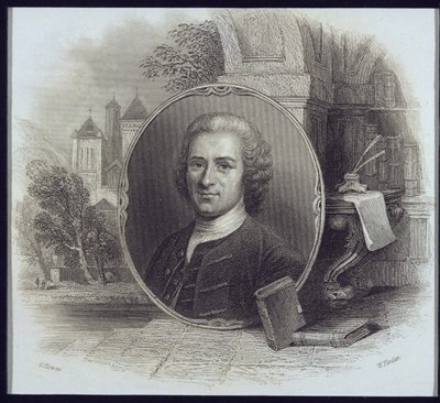 Ritratto di Jean Jacques Rousseau (1712-78), inciso da William Finden (1787-1852) da George Howse