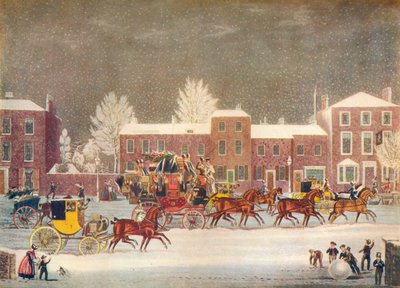 Avvicinamento al Natale, XIX secolo da George Hunt