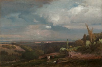 Tempesta in arrivo dalle colline albanesi da George Inness
