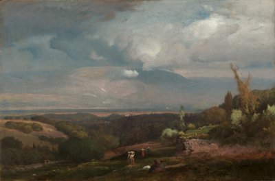 Tempesta in arrivo dalle colline albanesi da George Inness