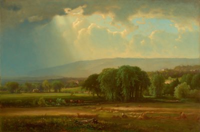 Scena di Raccolto nella Valle del Delaware da George Inness
