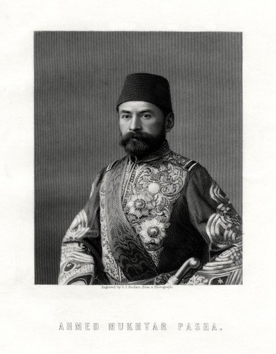Ahmed Mukhtar Pasha, ufficiale dell