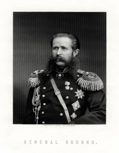 Iosif Vladimirovich Gurko, Maresciallo di Campo Russo, XIX secolo da George J. Stodart
