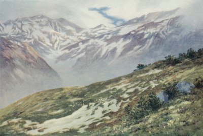 Il Col De Balme da Le Planet, sopra Argentiere da George Jackson Flemwell