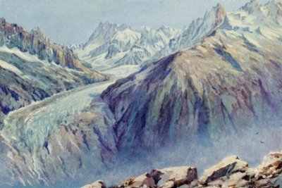 La Mer De Glace da La Flegere da George Jackson Flemwell