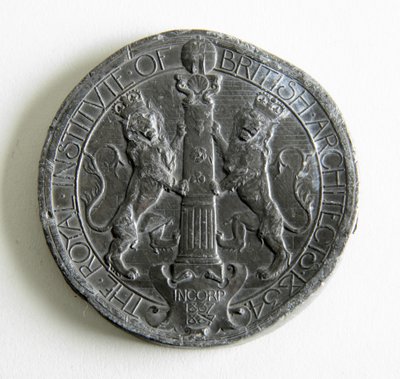 Medaglia del Royal Institute of British Architects assegnata per il saggio e il disegno misurato, 1907 da George James Frampton