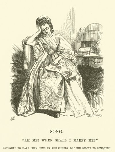Illustrazione per Ah Me! When shall I marry me? da George John Pinwell