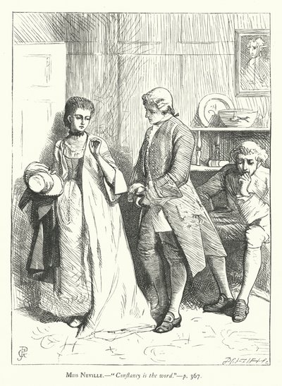 Illustrazione per Lei si abbassa per conquistare da George John Pinwell