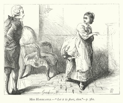 Illustrazione per Lei si abbassa per conquistare da George John Pinwell