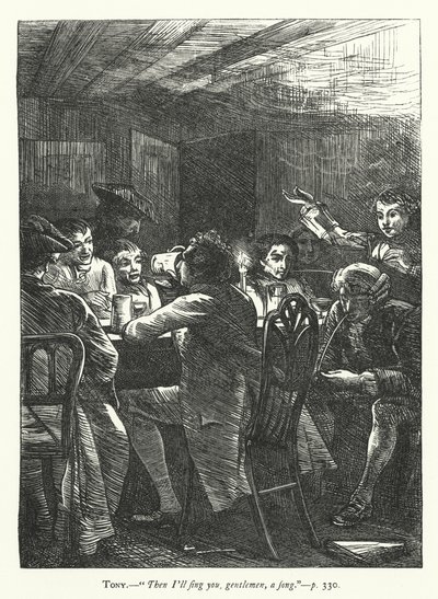 Illustrazione per Lei Si Abbassa Per Conquistare (incisione) da George John Pinwell