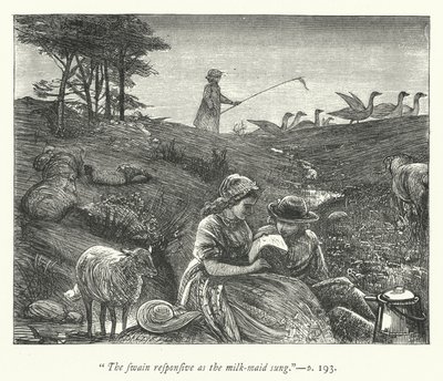 Illustrazione per Il villaggio abbandonato da George John Pinwell