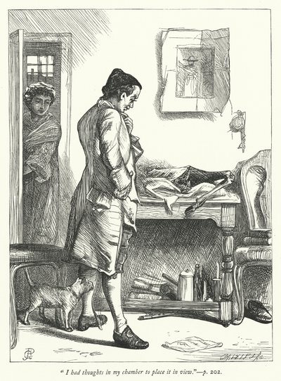 Illustrazione per Il villaggio abbandonato da George John Pinwell