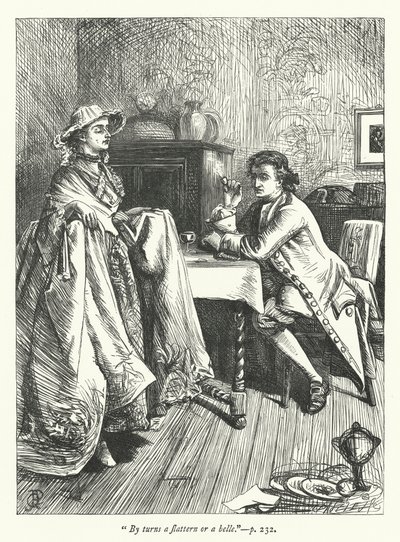 Illustrazione per La doppia trasformazione da George John Pinwell
