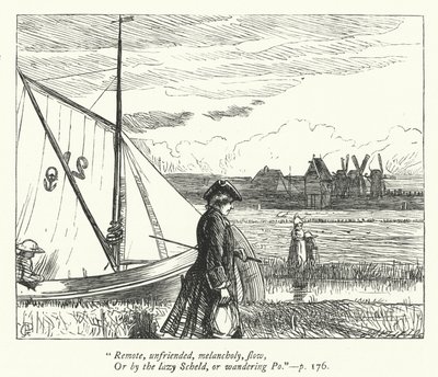 Illustrazione per Il viaggiatore (incisione) da George John Pinwell
