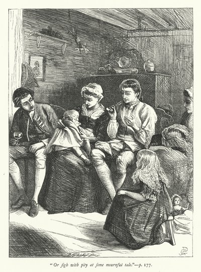 Illustrazione per Il viaggiatore da George John Pinwell