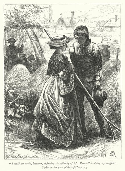 Illustrazione per Il vicario di Wakefield da George John Pinwell