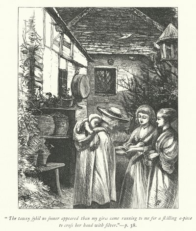 Illustrazione per Il vicario di Wakefield (incisione) da George John Pinwell