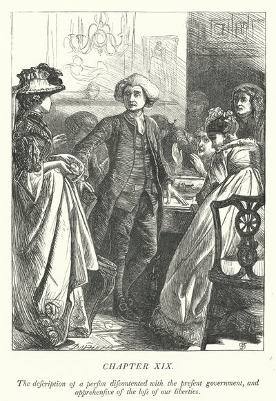 Illustrazione per Il vicario di Wakefield (incisione) da George John Pinwell