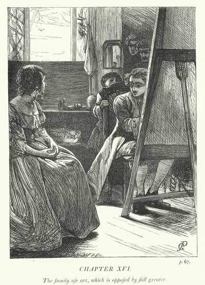 Illustrazione per Il vicario di Wakefield (incisione) da George John Pinwell