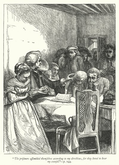 Illustrazione per Il vicario di Wakefield (incisione) da George John Pinwell