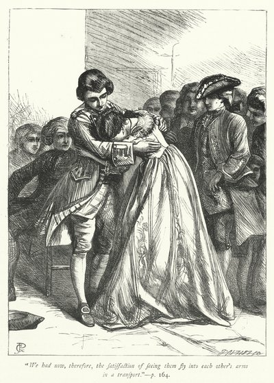 Illustrazione per Il vicario di Wakefield (incisione) da George John Pinwell