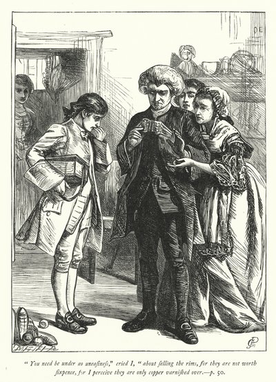 Illustrazione per Il vicario di Wakefield (incisione) da George John Pinwell