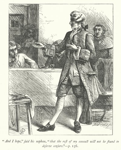Illustrazione per Il vicario di Wakefield (incisione) da George John Pinwell