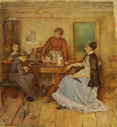 Giorno di visita, data sconosciuta da George John Pinwell