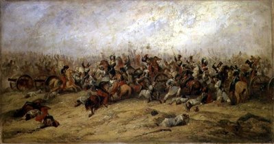Il conflitto ai cannoni, Balaclava, 1854 da George Jones