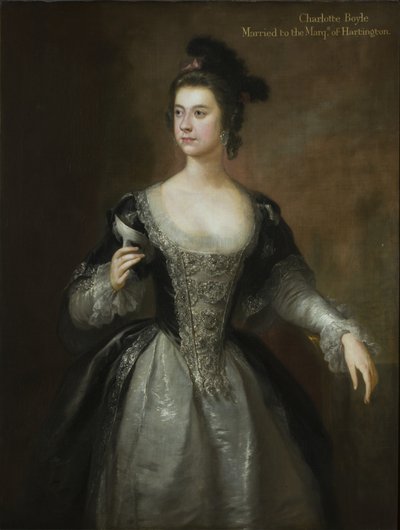 Ritratto di Lady Charlotte Boyle, Baronessa Clifford e Marchesa di Hartington da George Knapton