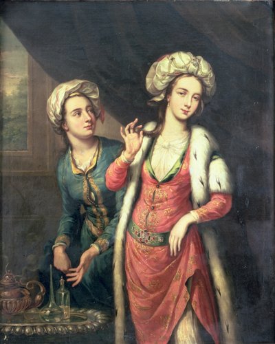 Ritratto di una signora ritenuta Lady Mary Wortley Montagu da George Knapton