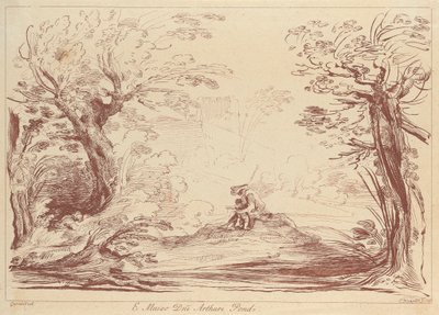 Senza titolo: Paesaggio con figure da George Knapton