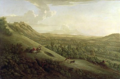 Veduta di Boxhill, Surrey, con Dorking in lontananza da George Lambert