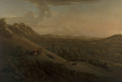 Box Hill, Surrey, con Dorking in lontananza da George Lambert