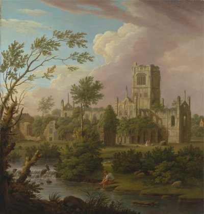 Abbazia di Kirkstall, Yorkshire da George Lambert