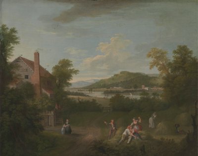 Paesaggio con contadini da George Lambert
