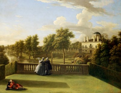 Vista dalla Terrazza della Cascata, Chiswick da George Lambert
